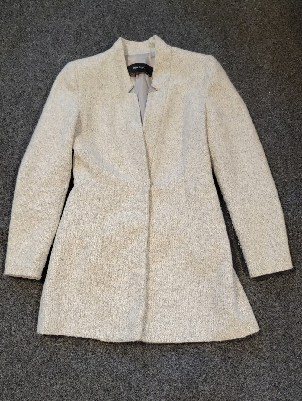 Zara light grey coat